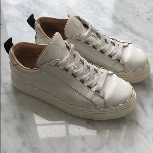 CHLOE WHITE SNEAKERS 36